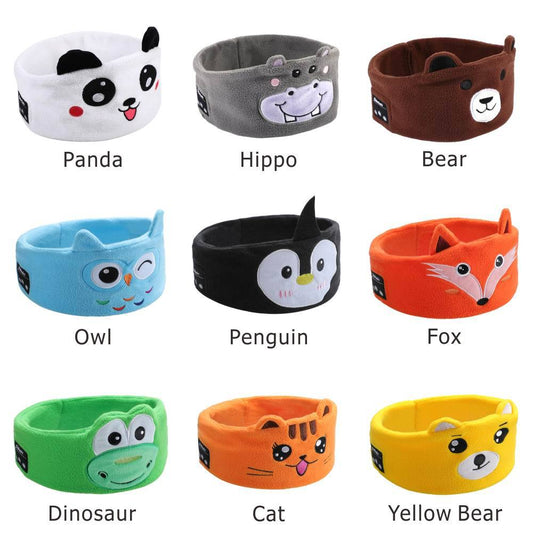 Kids Bluetooth Headband - Wireless Animal Headphones for Children